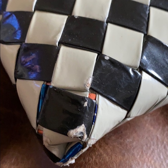 Checked handbag - Picture 3 of 5